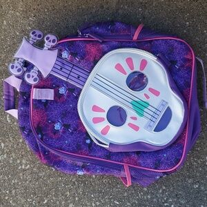 Disney Vampirina Purple School Bookbag Halloween Guitar Backpack